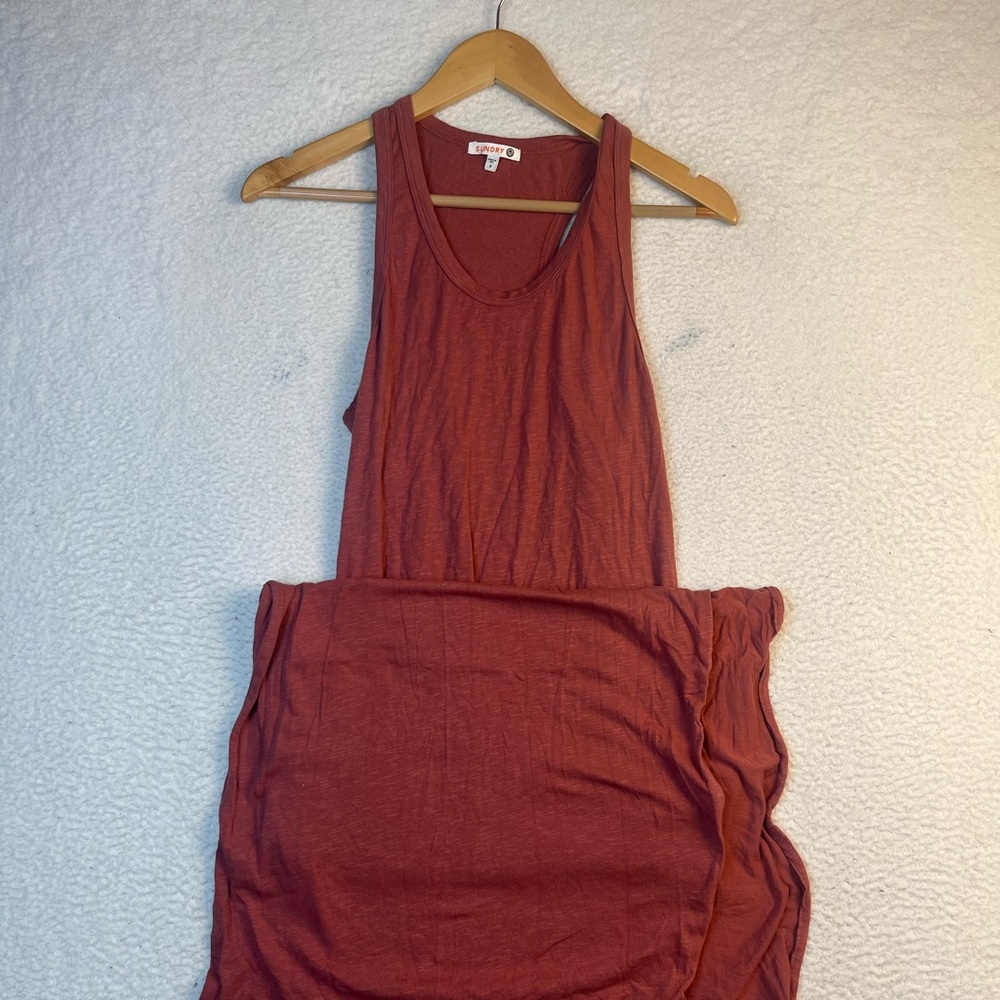 Sundry red maxi dress